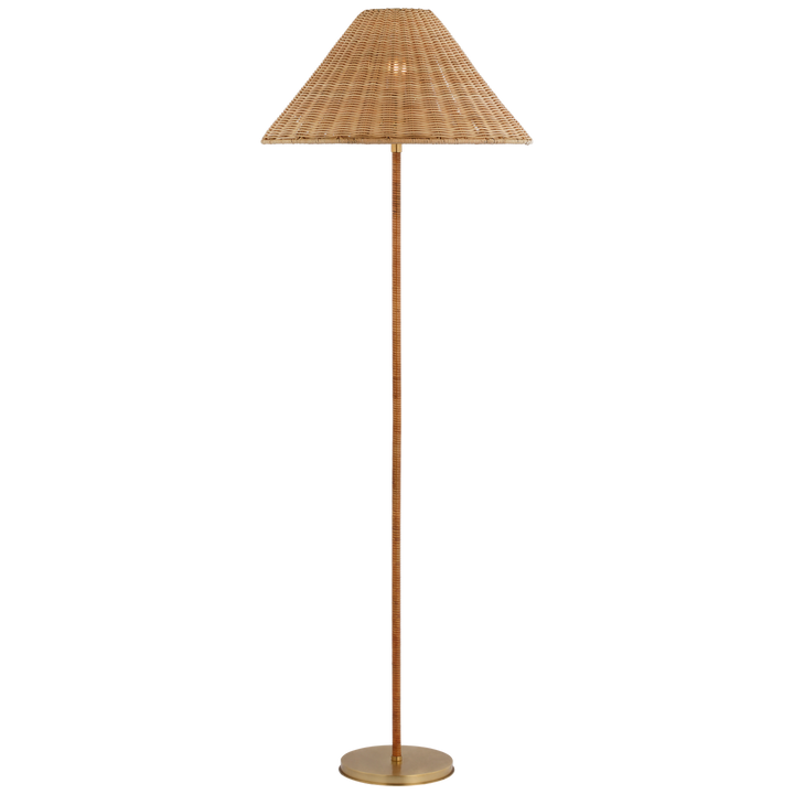 Marie Flanigan - MF1200SB-NTW - Soft Brass / Natural Wicker