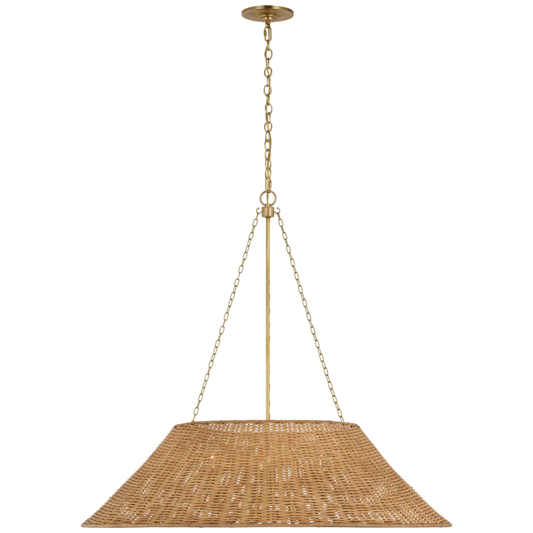 Marie Flanigan - MF5036SB-NTW - Natural Wicker / Soft Brass