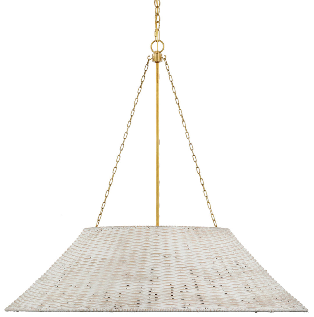 Marie Flanigan - MF5036SB-WW - White Wicker / Soft Brass
