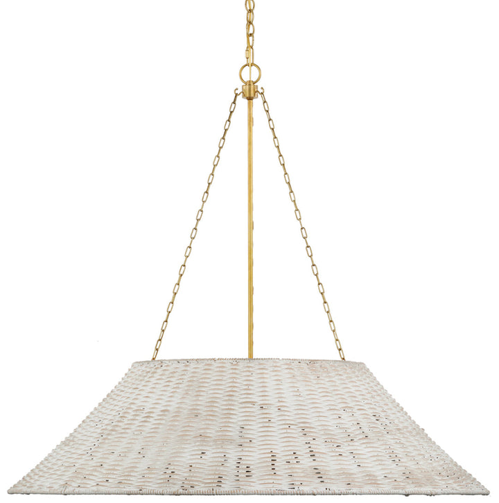 Marie Flanigan - MF5036SB-WW - White Wicker / Soft Brass