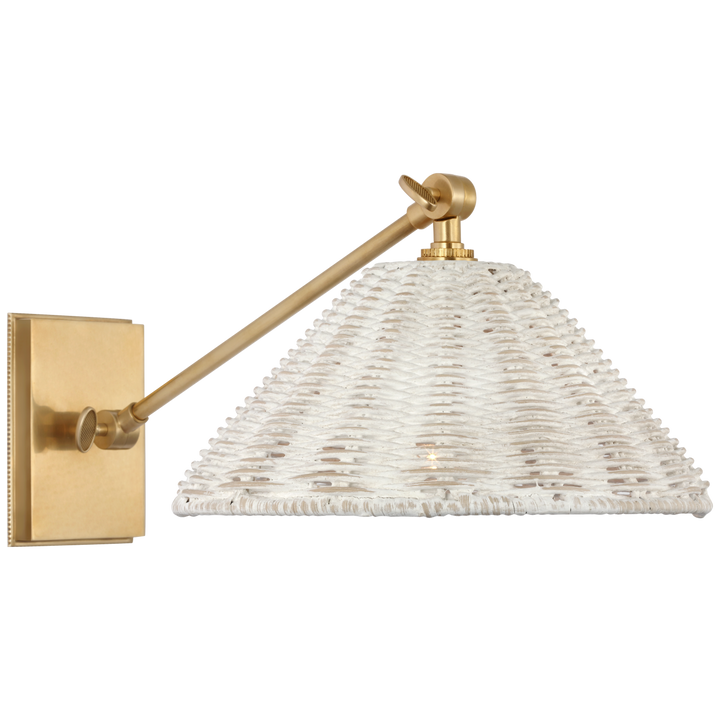 Marie Flanigan - MF2200SB-WW -  Soft Brass / White Wicker