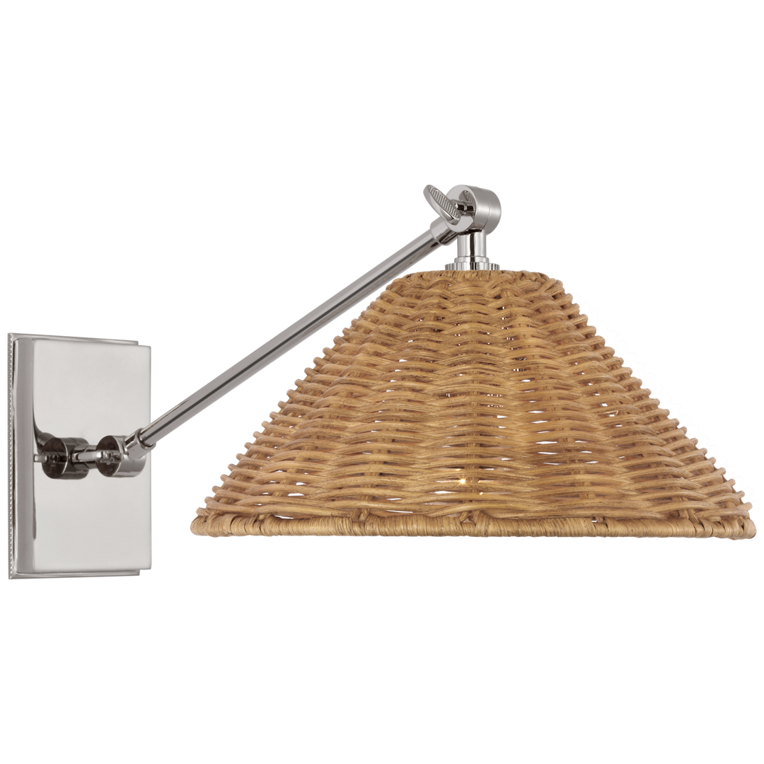Marie Flanigan - MF2200PN-NTW - Polished Nickel / Natural Wicker