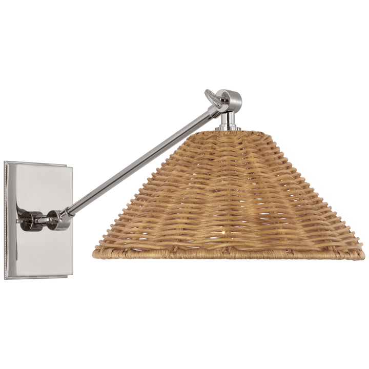 Marie Flanigan - MF2200PN-NTW - Polished Nickel / Natural Wicker