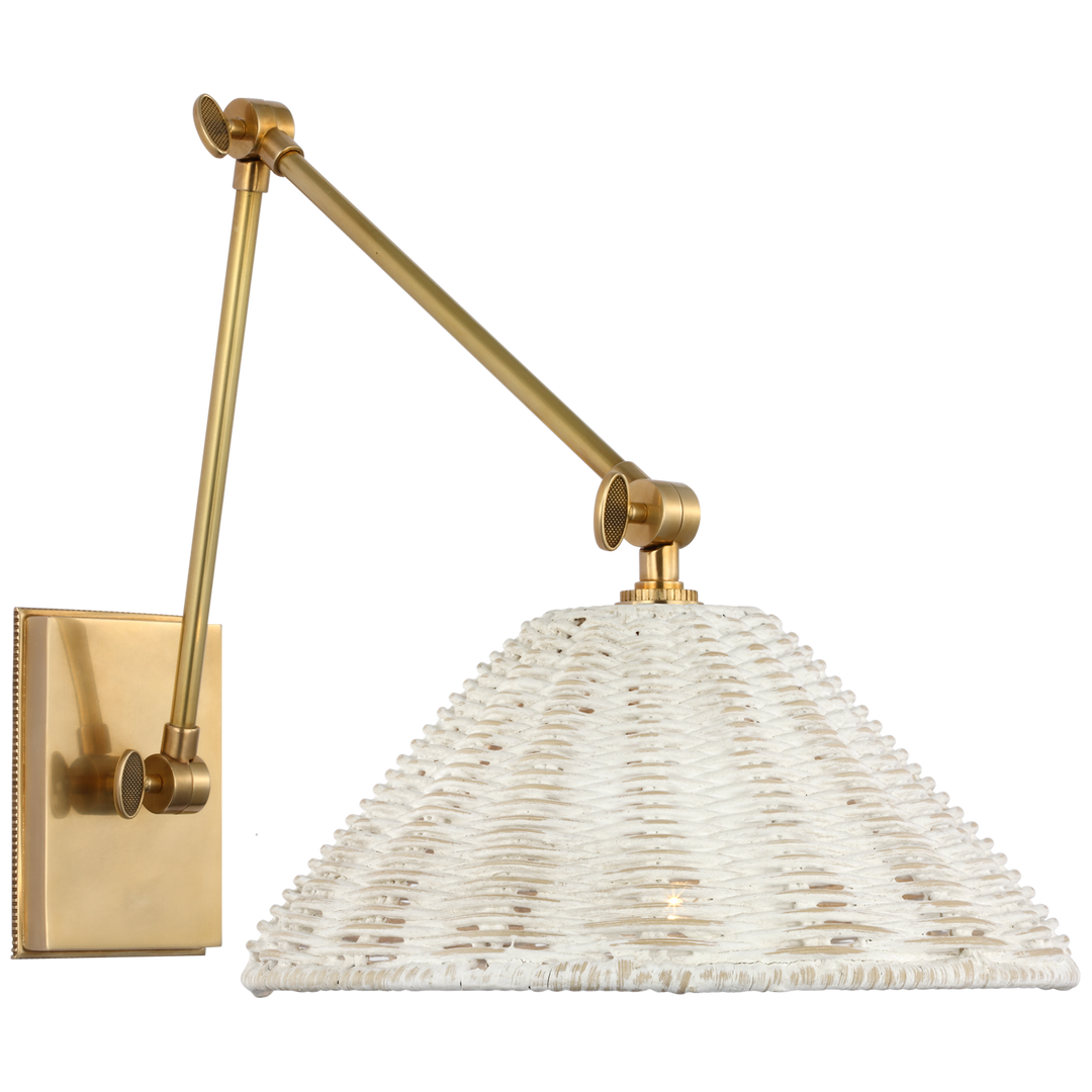 Marie Flanigan - MF2201SB-WW - Soft Brass / White Wicker