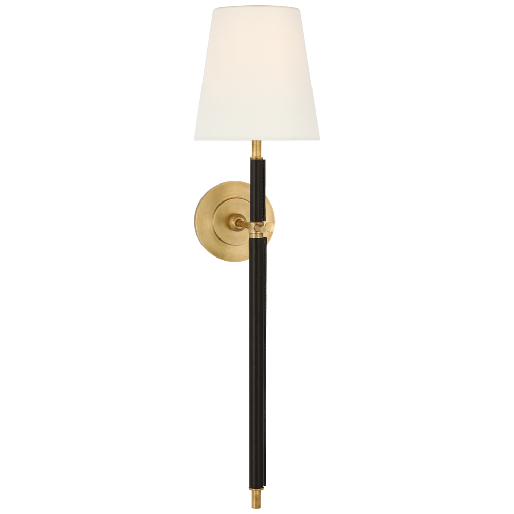 Thomas O'Brien - TOB2582HAB/CHC-L - Hand-Rubbed Antique Brass / Chocolate Leather