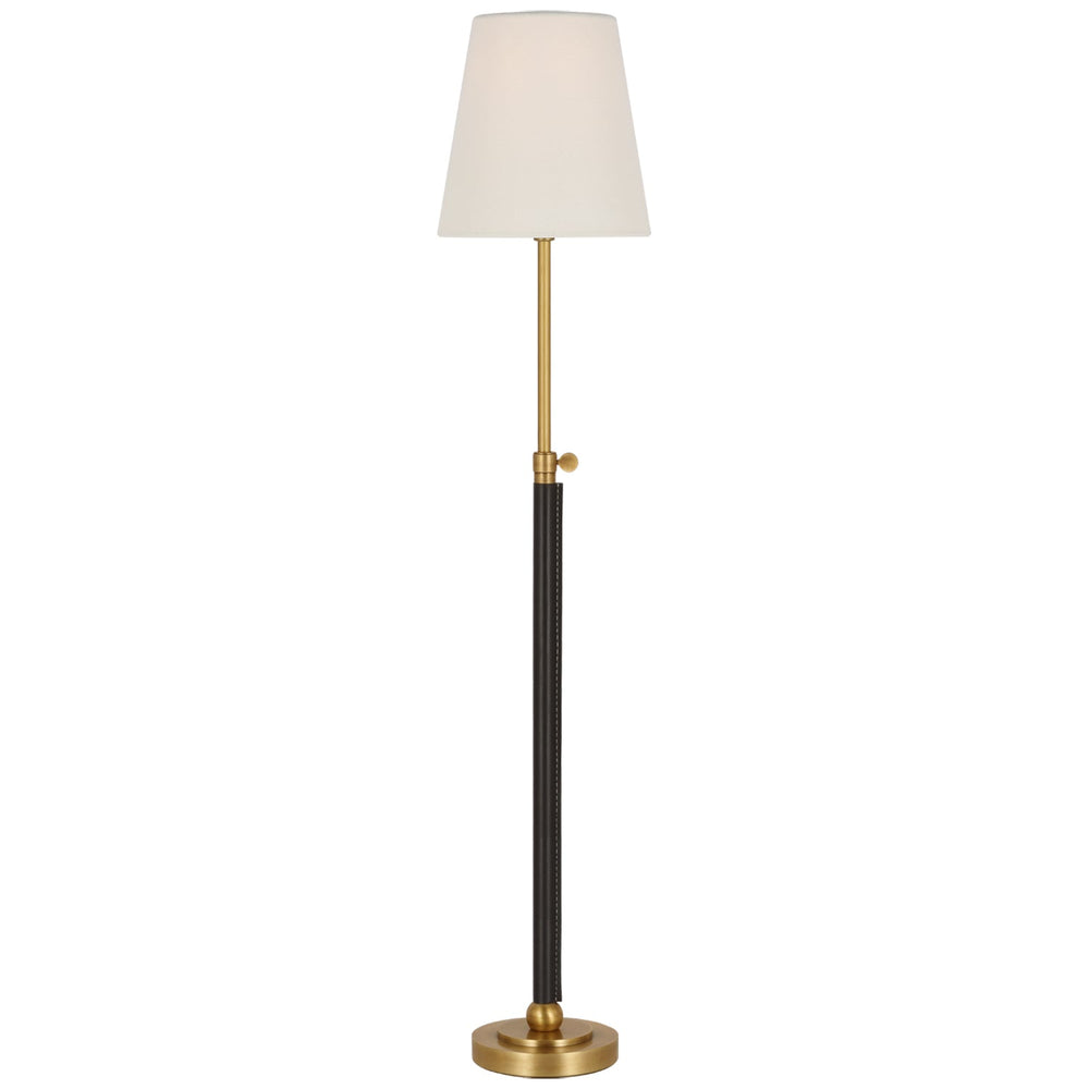 Thomas O'Brien - TOB3580HAB/CHC-L - Hand-Rubbed Antique Brass / Chocolate Leather