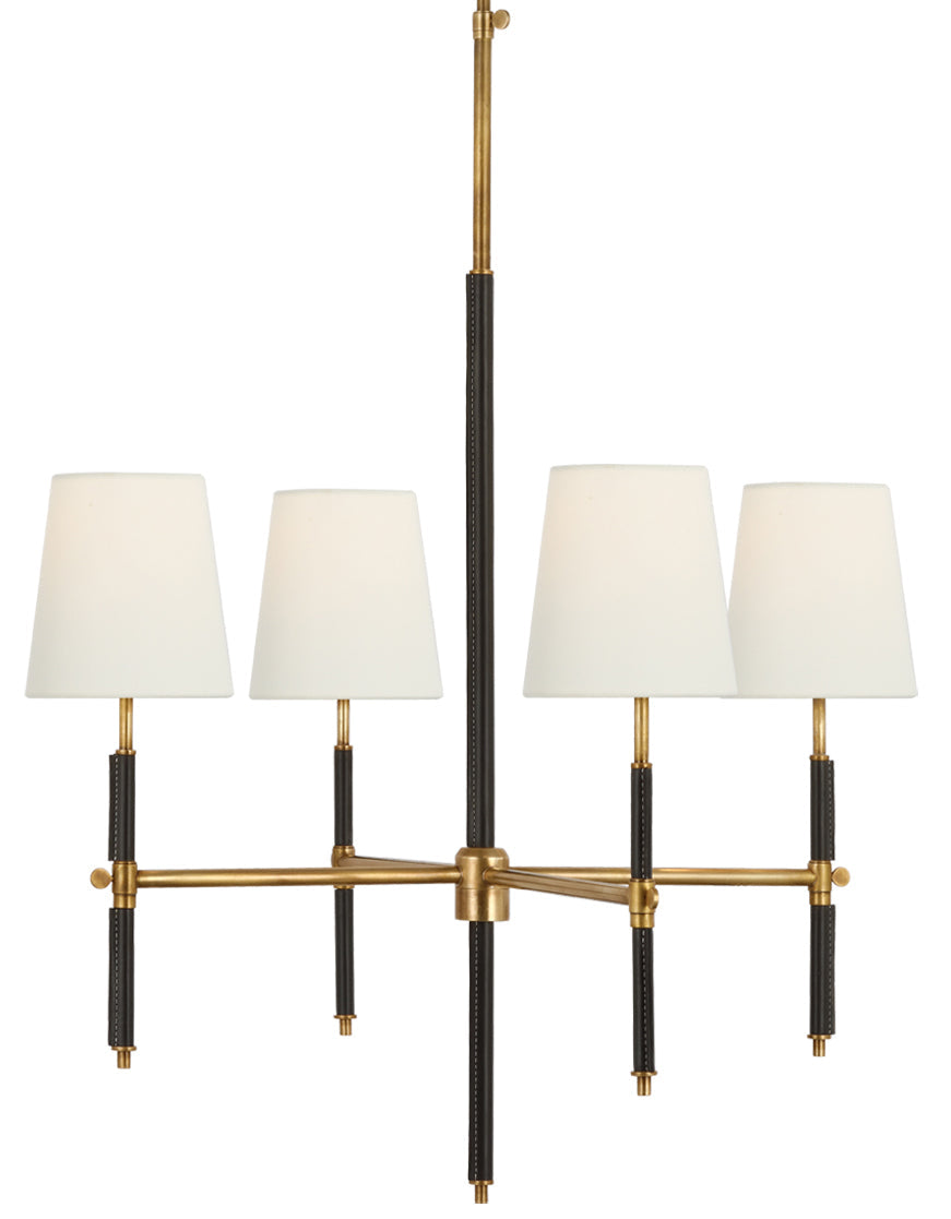 Thomas O'Brien - TOB5580HAB/CHC-L - Hand-Rubbed Antique Brass / Chocolate Leather