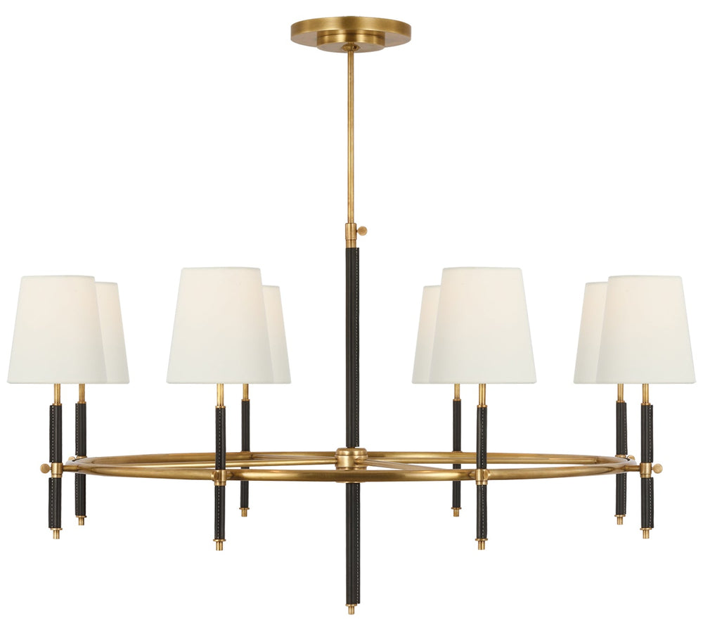 Thomas O'Brien - TOB5588HAB/CHC-L - Hand-Rubbed Antique Brass / Chocolate Leather