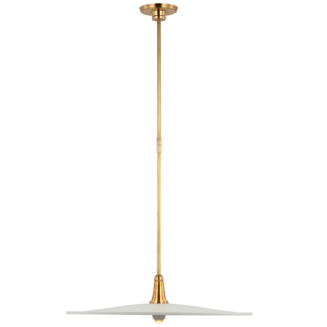 Thomas O'Brien - TOB5492HAB-WHT - Hand-Rubbed Antique Brass / White