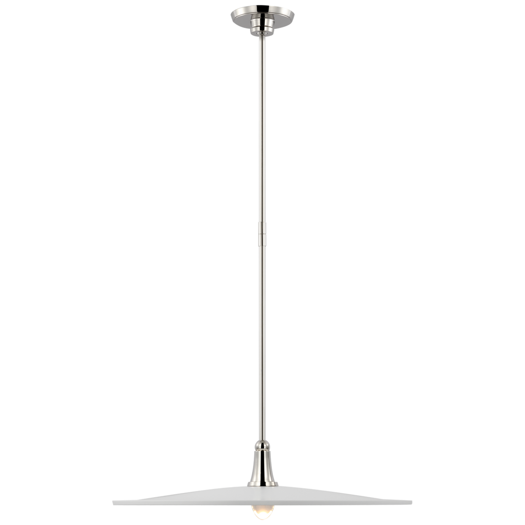 Thomas O'Brien - TOB5492PN-WHT - Polished Nickel / White