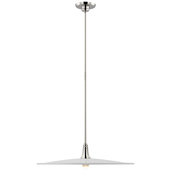 Thomas O'Brien - TOB5492PN-WHT - Polished Nickel / White