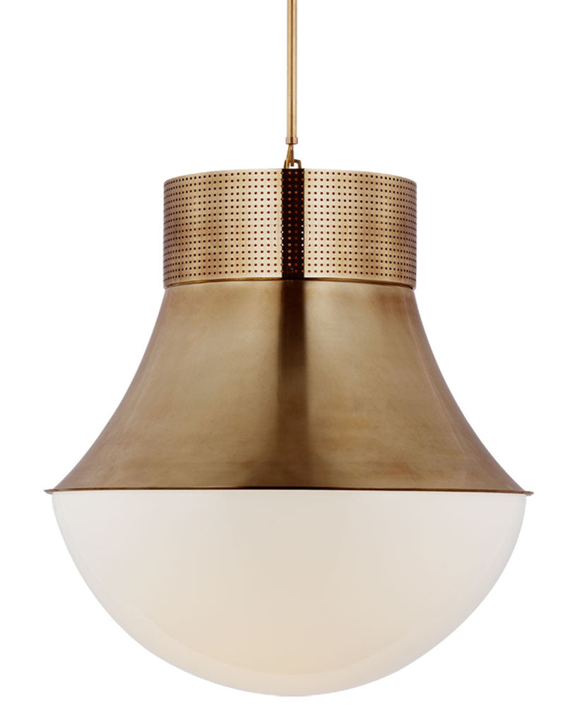 Kelly Wearstler - KW5226AB-WG - Antique Burnished Brass / Matte White