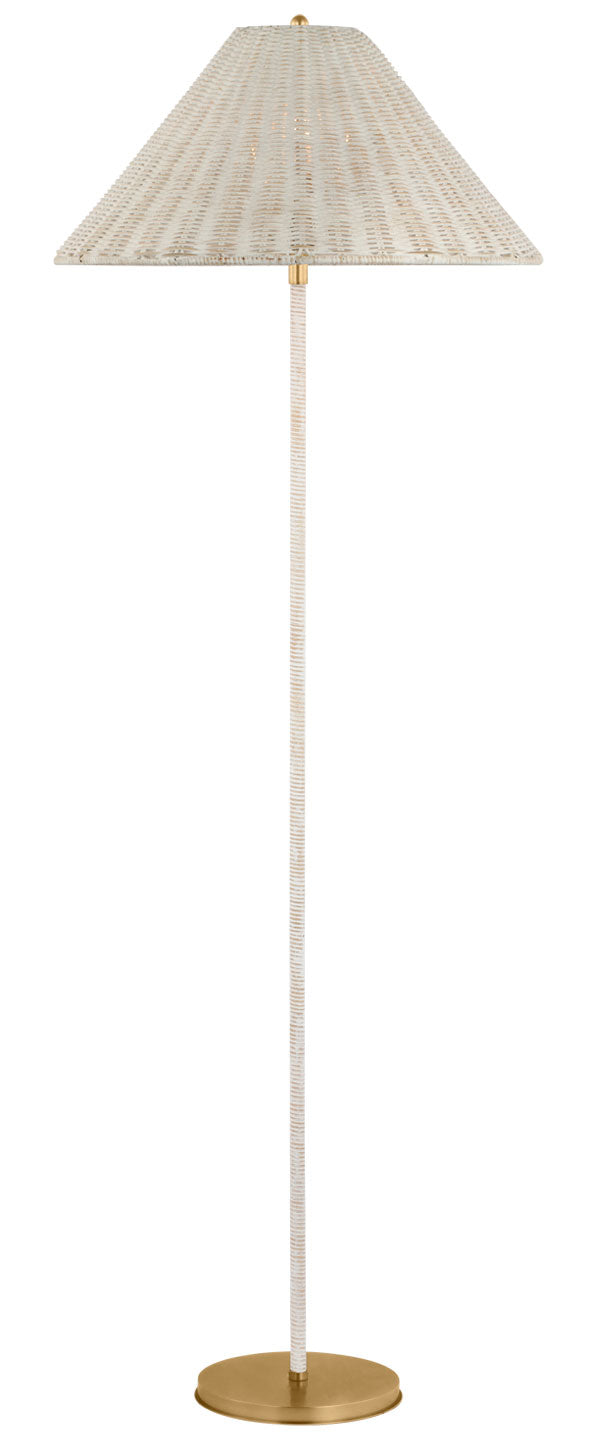 Marie Flanigan - MF1200SB-WW - Soft Brass / Natural Wicker