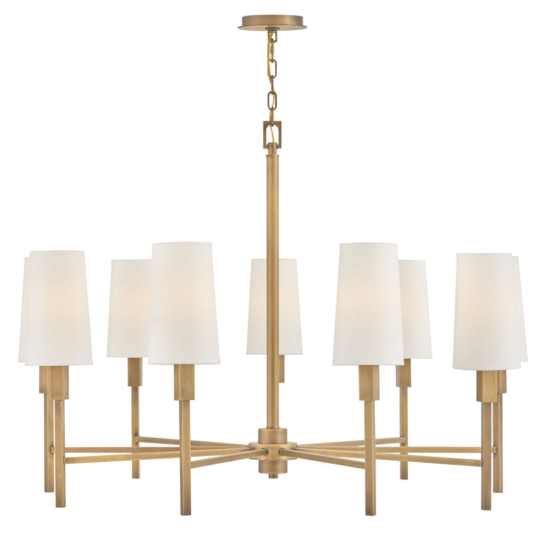 Hinkley Fenwick Chandelier in Heritage Brass (view 2)