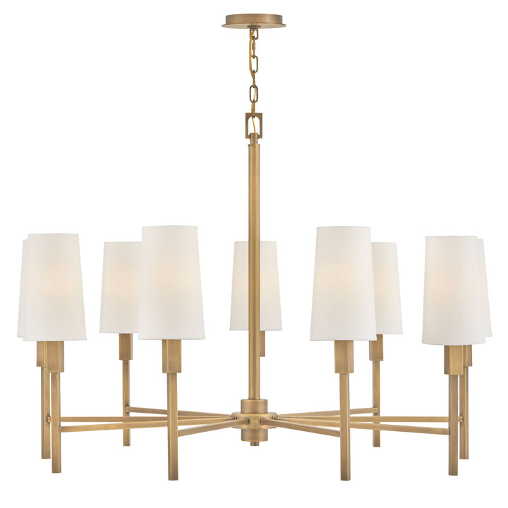 Hinkley Fenwick Chandelier in Heritage Brass (view 2)