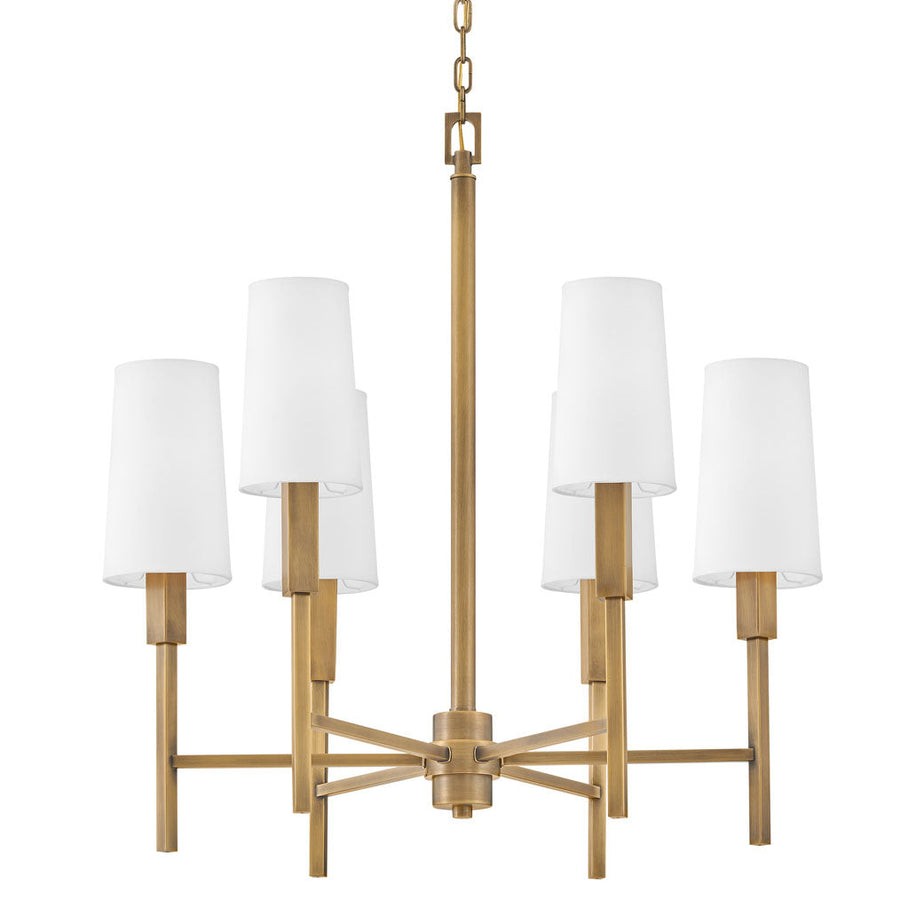 Hinkley Fenwick Chandelier in Heritage Brass