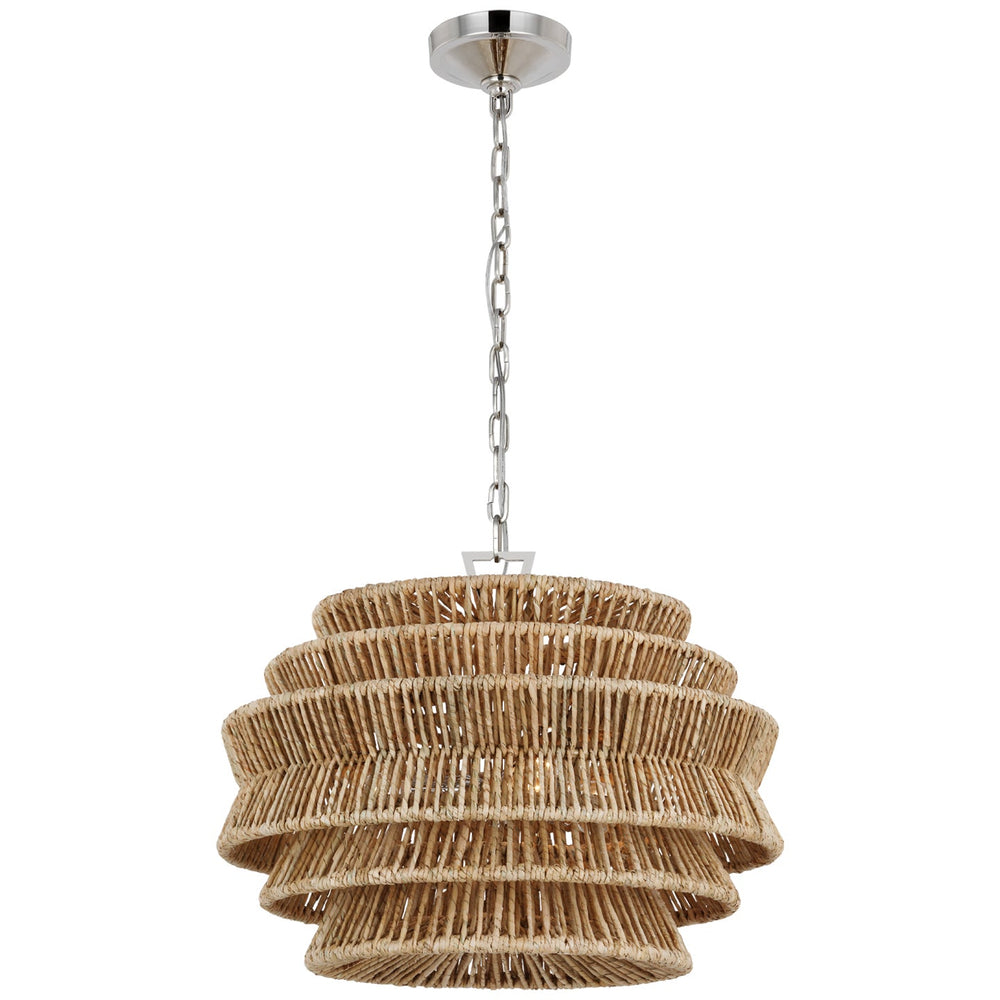 Visual Comfort Signature Antigua Chandelier in Polished Nickel