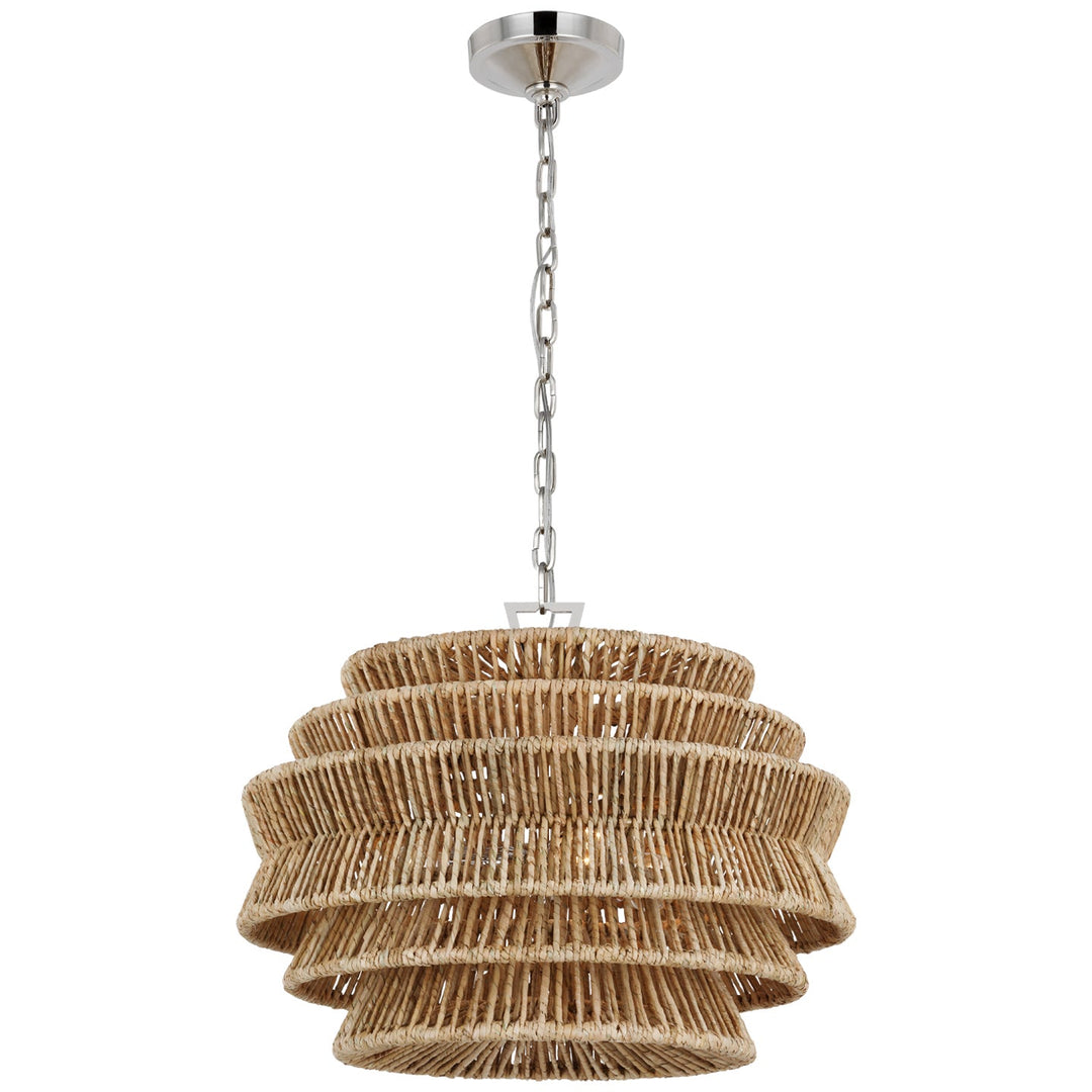 Visual Comfort Signature Antigua Chandelier in Polished Nickel