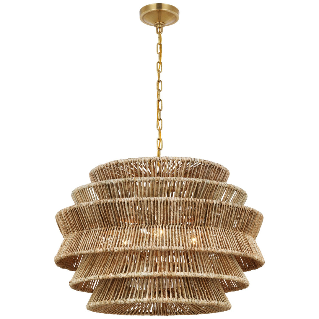 Visual Comfort Signature Antigua Chandelier in Antique-Burnished Brass (view 2)