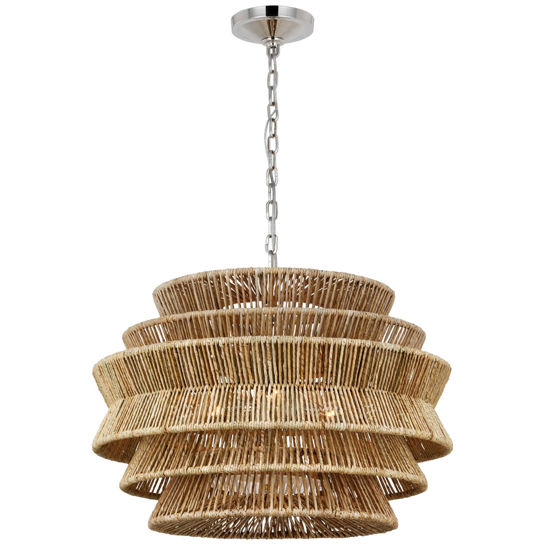 Visual Comfort Signature Antigua Chandelier in Polished Nickel (view 2)