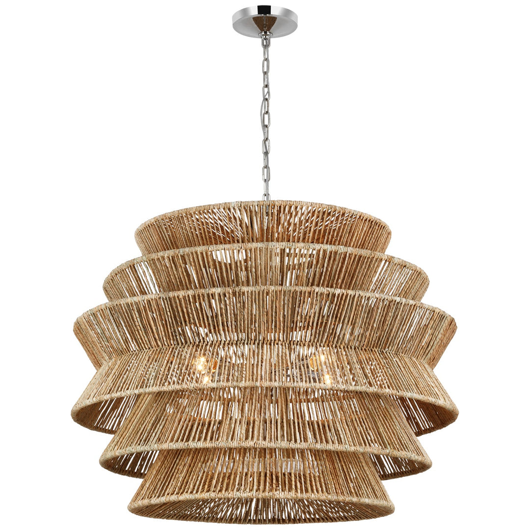 Visual Comfort Signature Antigua Chandelier in Polished Nickel (view 3)