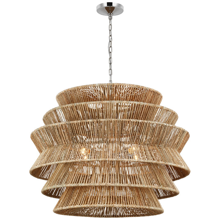 Visual Comfort Signature Antigua Chandelier in Polished Nickel (view 3)
