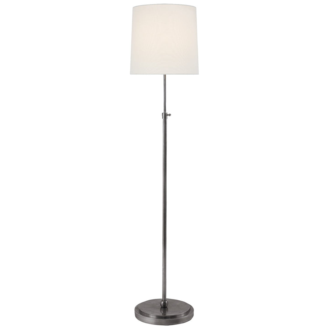 Visual Comfort Signature Bryant Adjustable Floor Lamp in Antique Silver