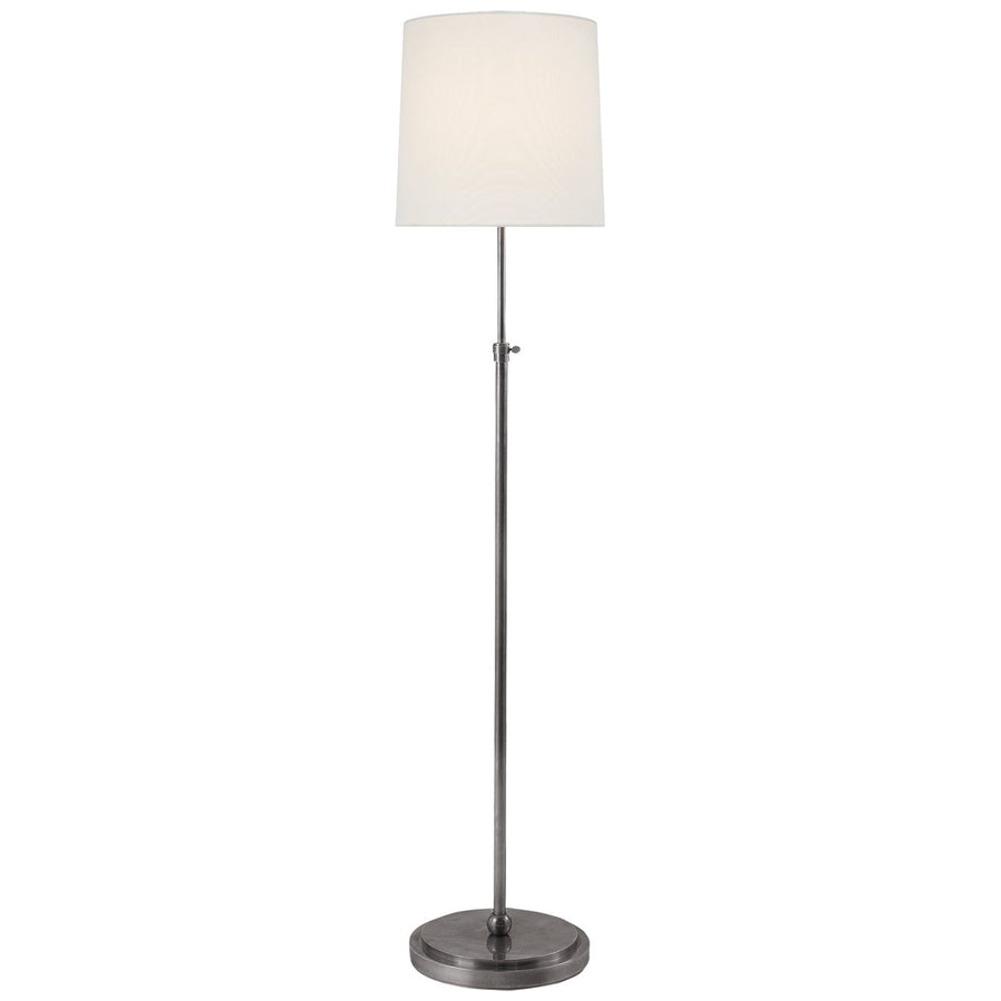 Visual Comfort Signature Bryant Adjustable Floor Lamp in Antique Silver
