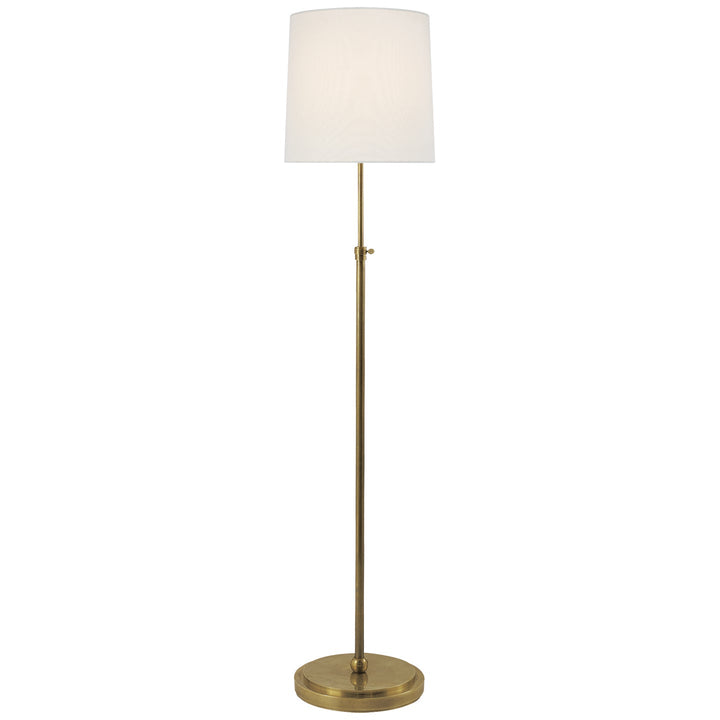 Visual Comfort Signature Bryant Adjustable Floor Lamp in Hand-Rubbed Antique Brass