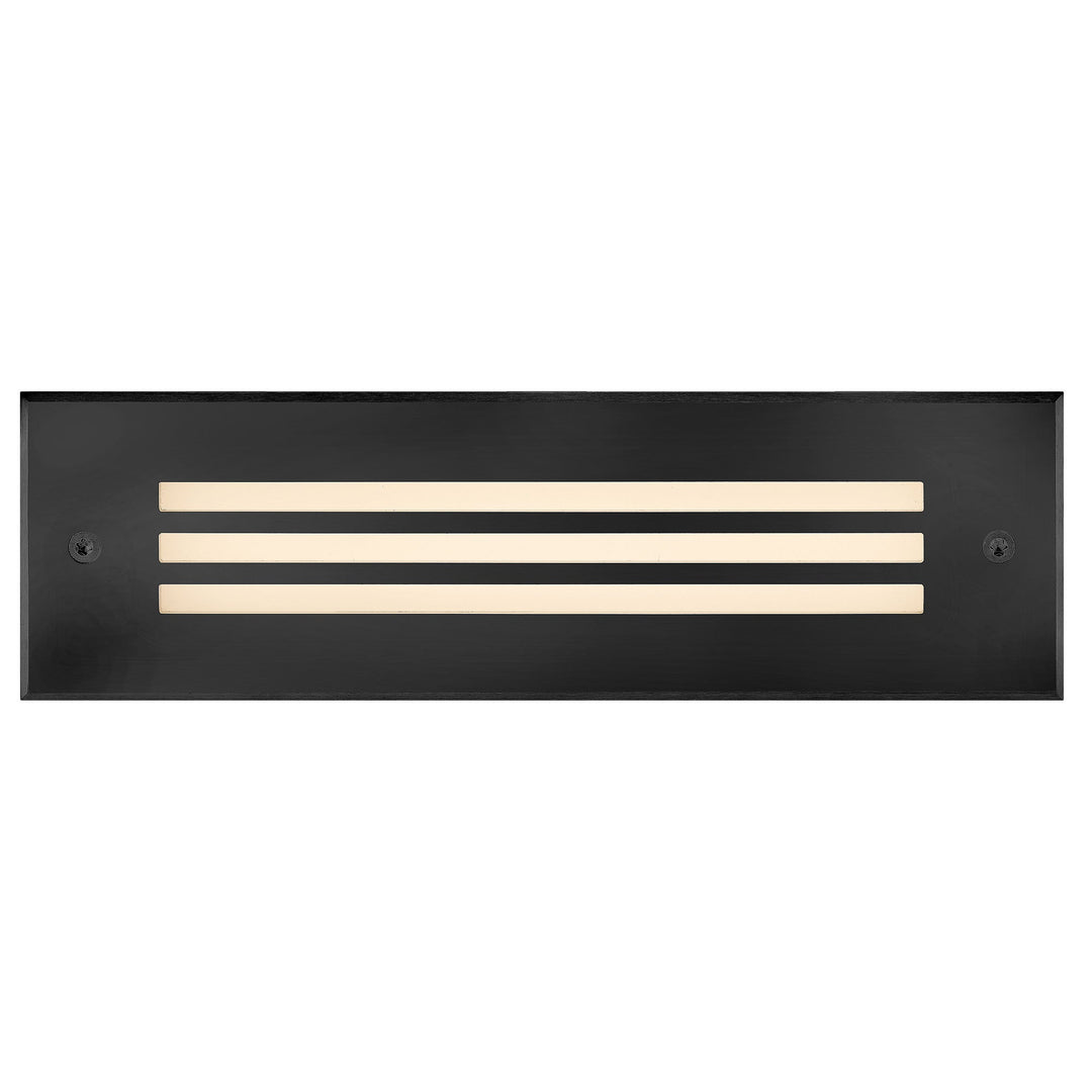 Hinkley Dash 12V Outdoor Recessed Brick Light in Black Stainless Steel
