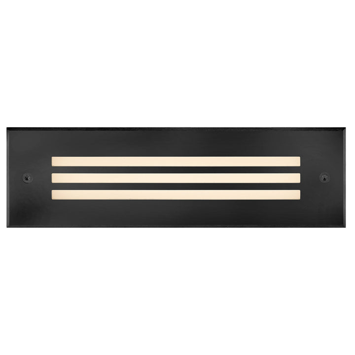 Hinkley Dash 12V Outdoor Recessed Brick Light in Black Stainless Steel