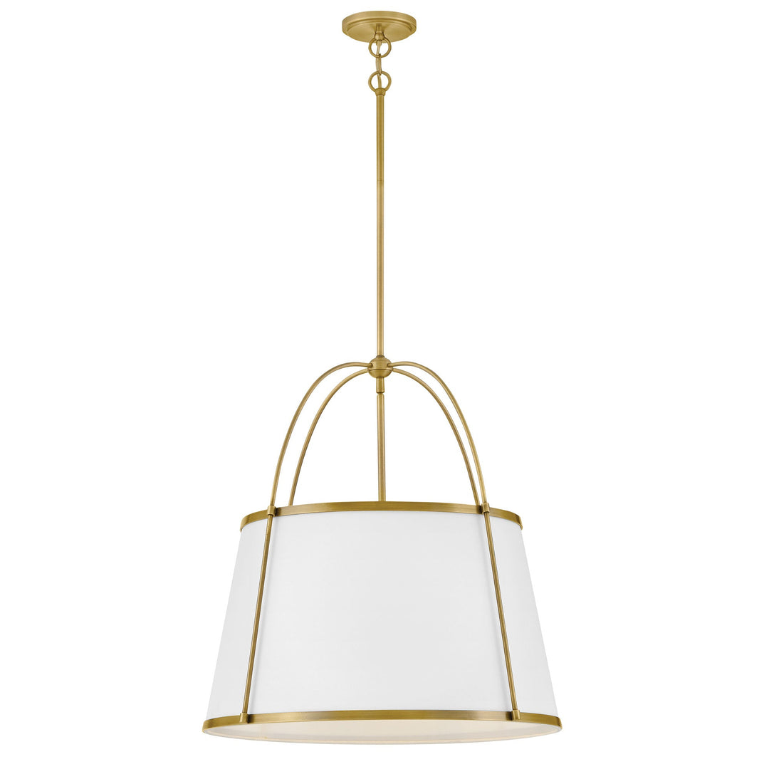 Hinkley-4895LDB-OW-Off White/ Lacquered Dark Brass