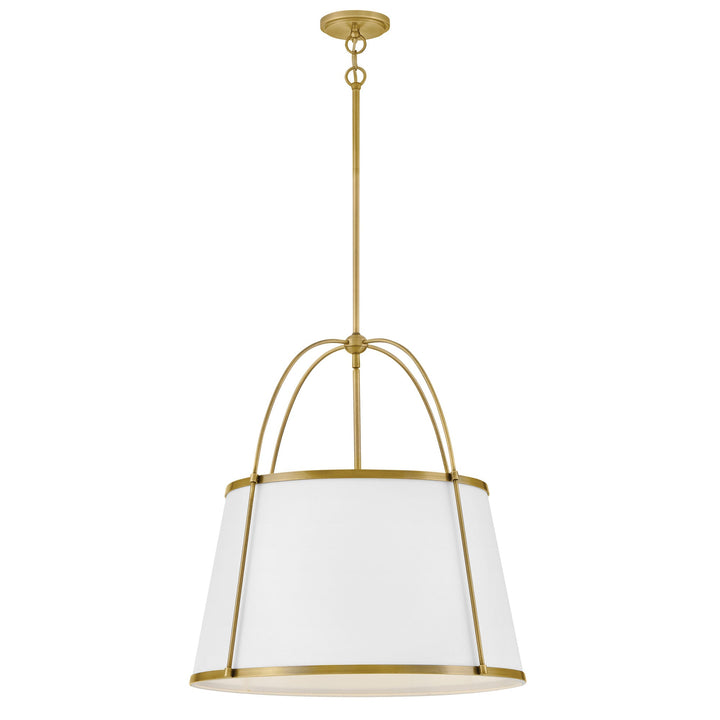 Hinkley-4895LDB-OW-Off White/ Lacquered Dark Brass