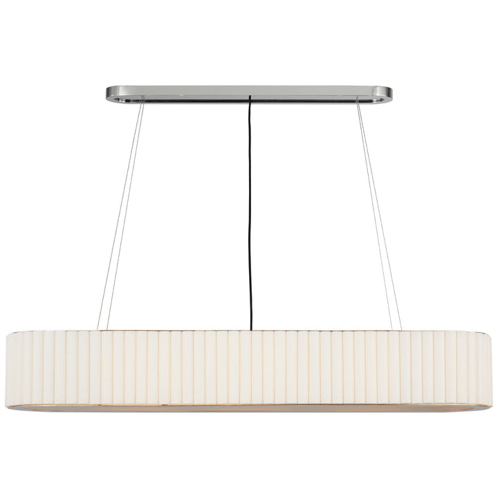Visual Comfort Signature Palati Linear Chandelier in Polished Nickel