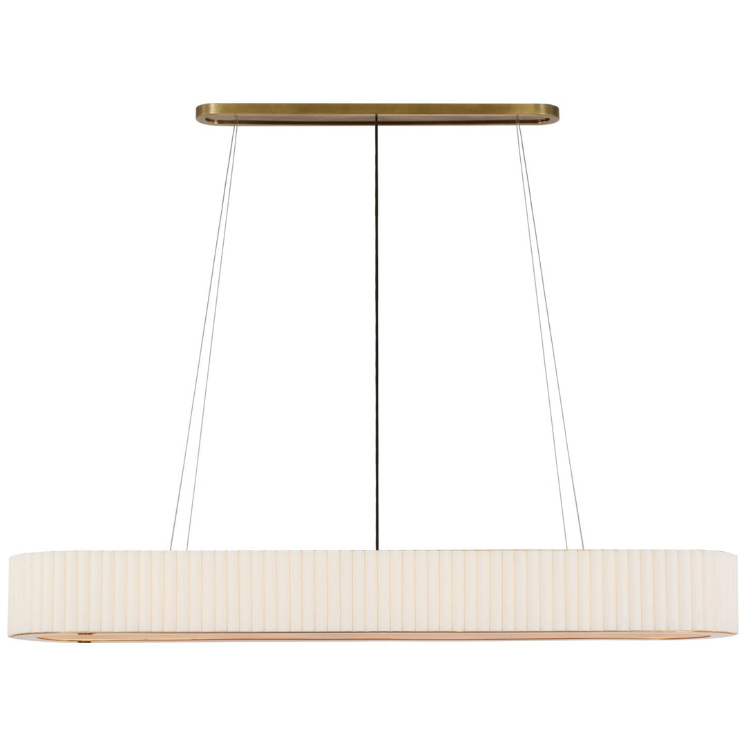 Visual Comfort Signature Palati Linear Chandelier in Hand-Rubbed Antique Brass (view 2)