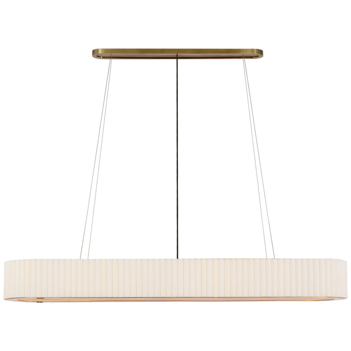 Visual Comfort Signature Palati Linear Chandelier in Hand-Rubbed Antique Brass (view 2)