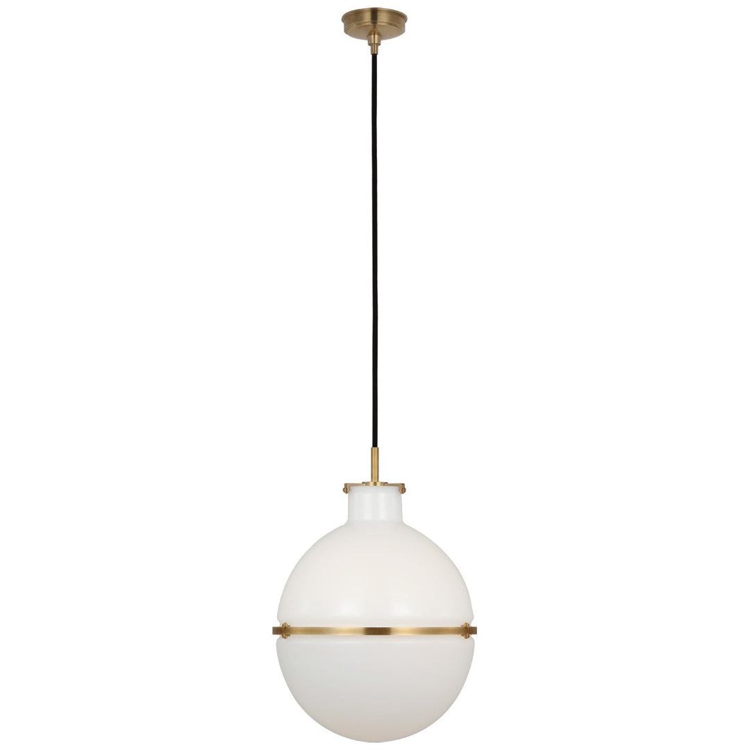 Visual Comfort Signature Maxey Pendant in Hand-Rubbed Antique Brass