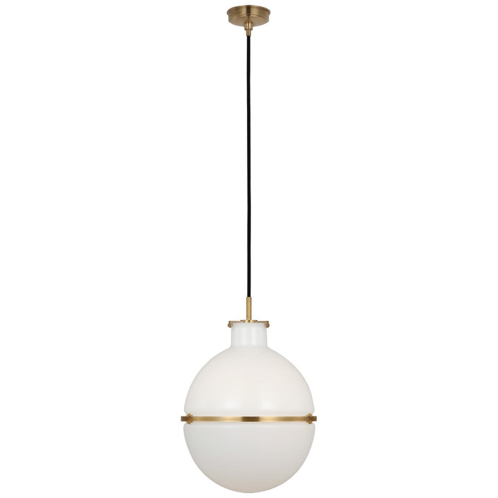 Visual Comfort Signature Maxey Pendant in Hand-Rubbed Antique Brass