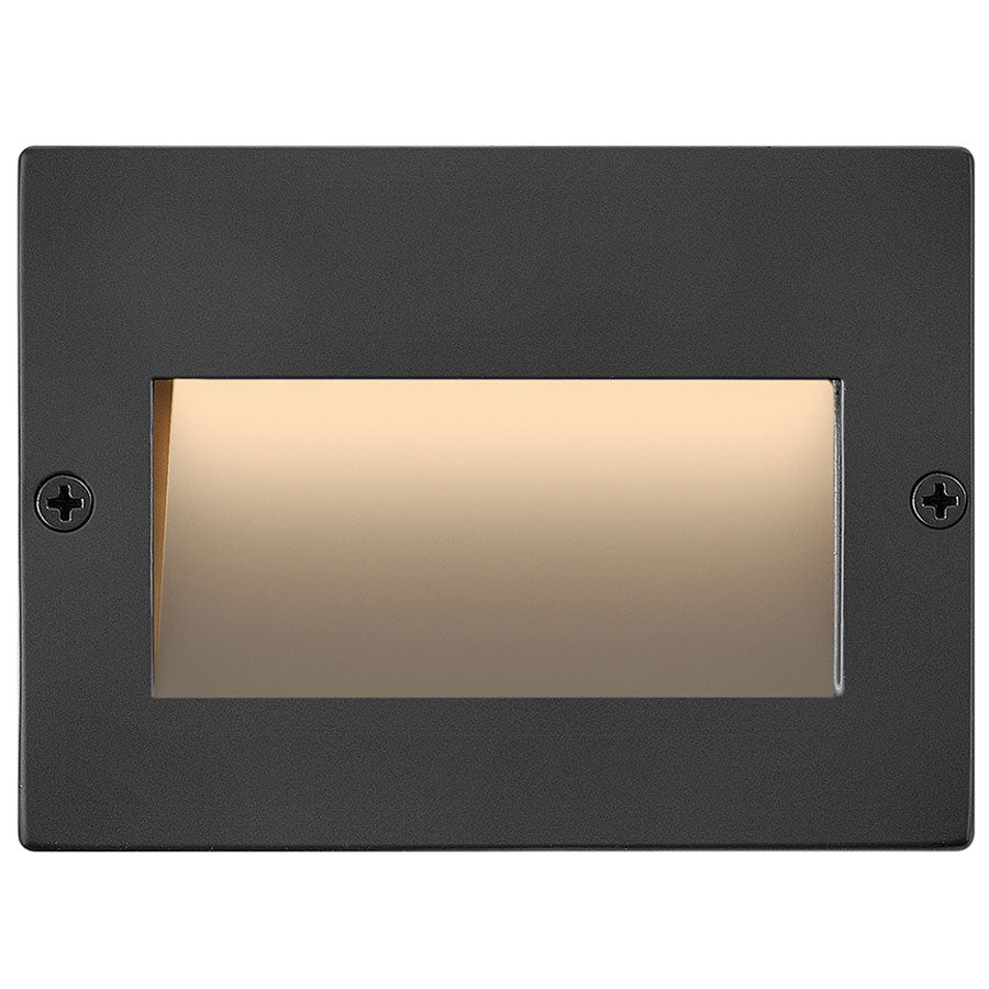 Hinkley Taper 12V Horizontal Step Light in Matte Black Stainless