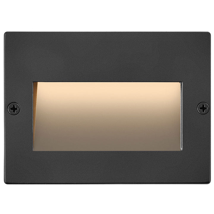 Hinkley Taper 12V Horizontal Step Light in Matte Black Stainless