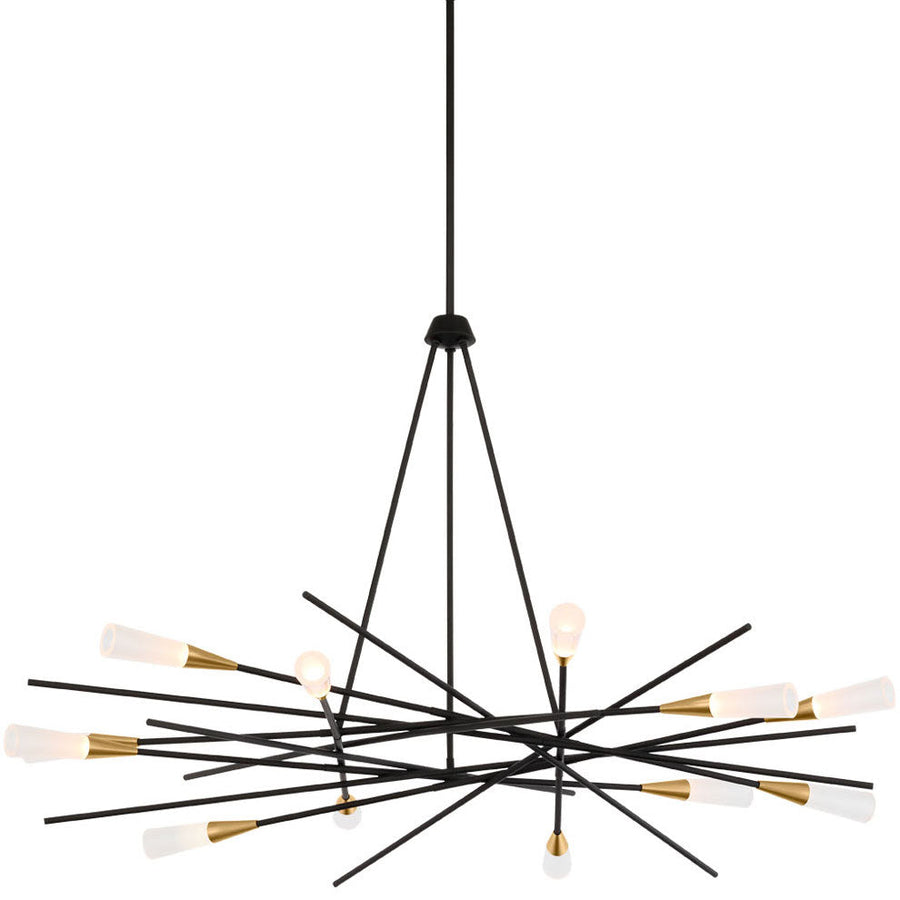 Chapman & Myers - CHC5607BLK - Matte Black / Antique Brass