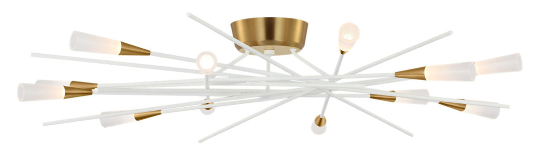 Chapman & Myers - CHC4607WHT - Matte White / Antique Brass