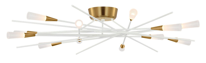 Chapman & Myers - CHC4607WHT - Matte White / Antique Brass