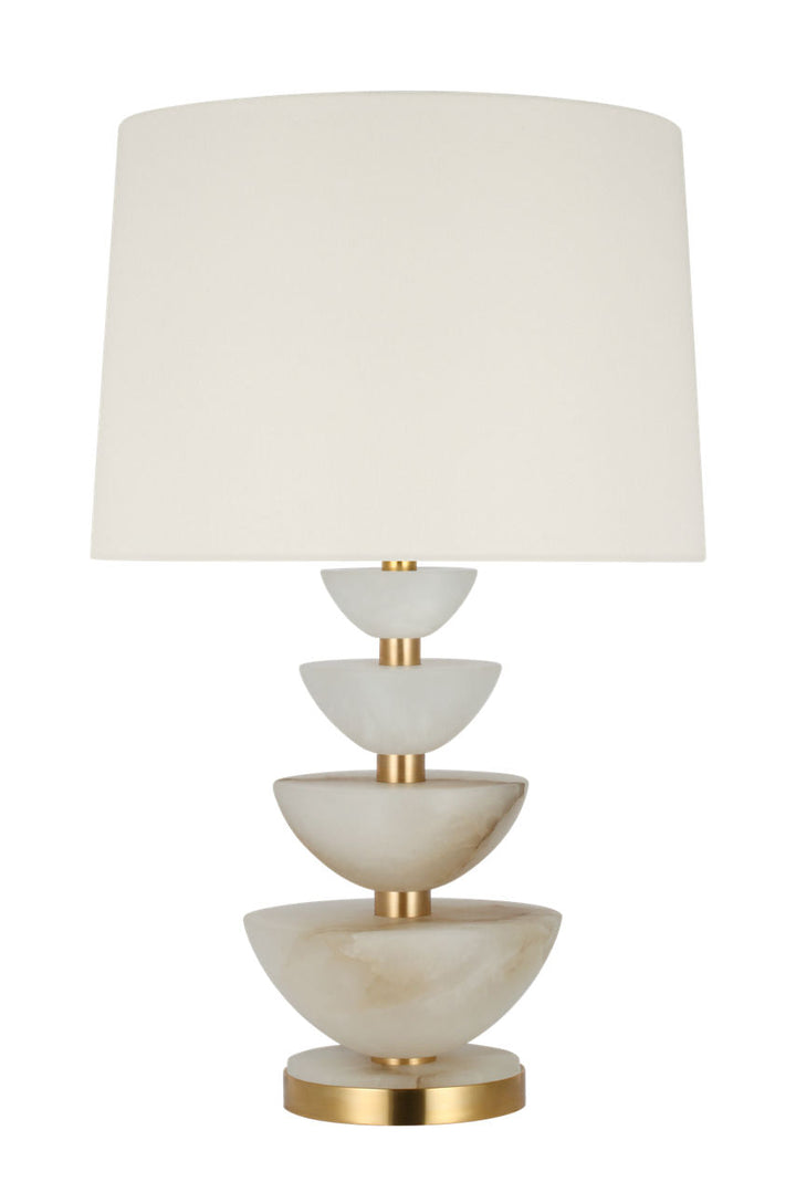 Suzanne Kasler - SK3903ALB/HAB-L - Alabaster / Hand-Rubbed Antique Brass