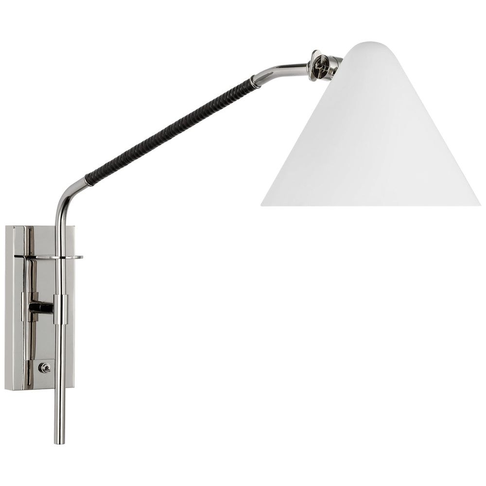 Amber Lewis - AL2020PN/BRT-WHT - Polished Nickel / Black Rattan