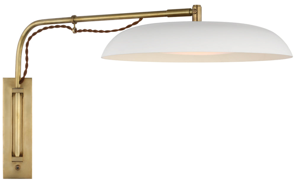 Amber Lewis - AL2040HAB/WHT-WG - Hand-Rubbed Antique Brass / White