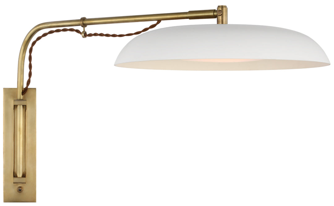 Amber Lewis - AL2040HAB/WHT-WG - Hand-Rubbed Antique Brass / White