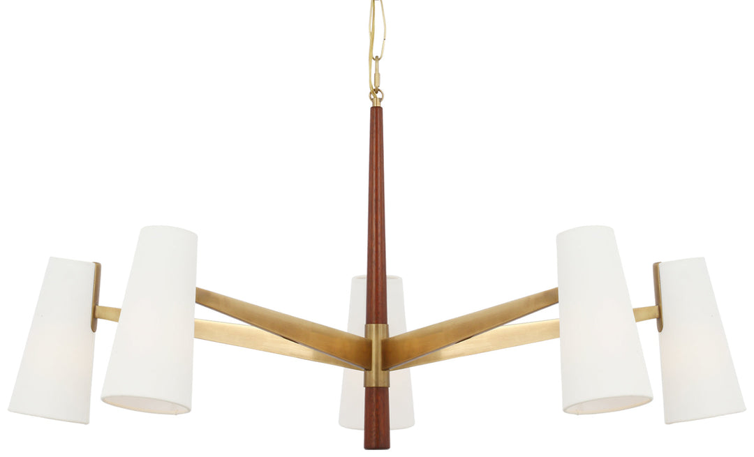 AERIN - ARN5345HAB/MHG-L - Hand-Rubbed Antique Brass / Mahogany
