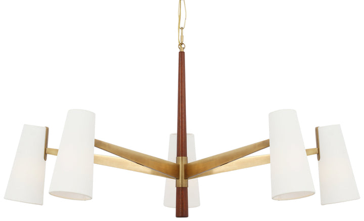AERIN - ARN5345HAB/MHG-L - Hand-Rubbed Antique Brass / Mahogany