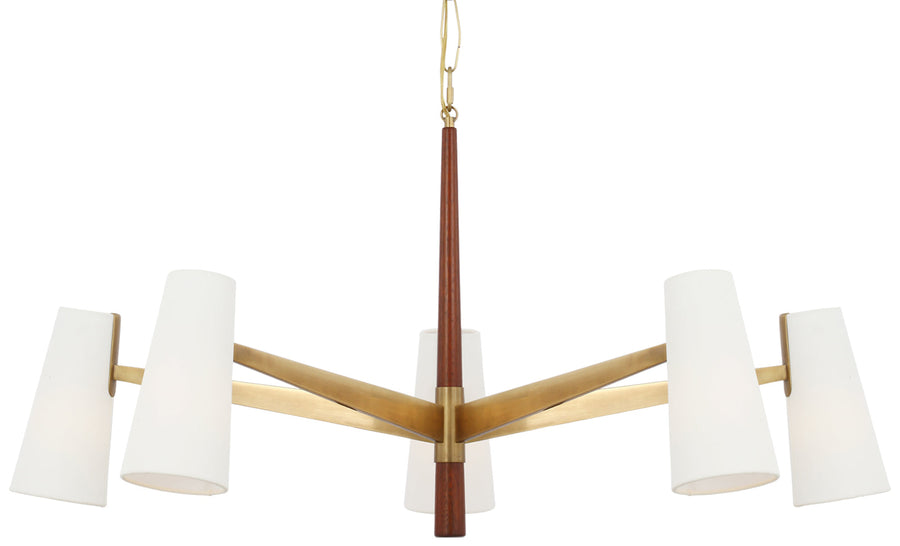 AERIN - ARN5345HAB/MHG-L - Hand-Rubbed Antique Brass / Mahogany